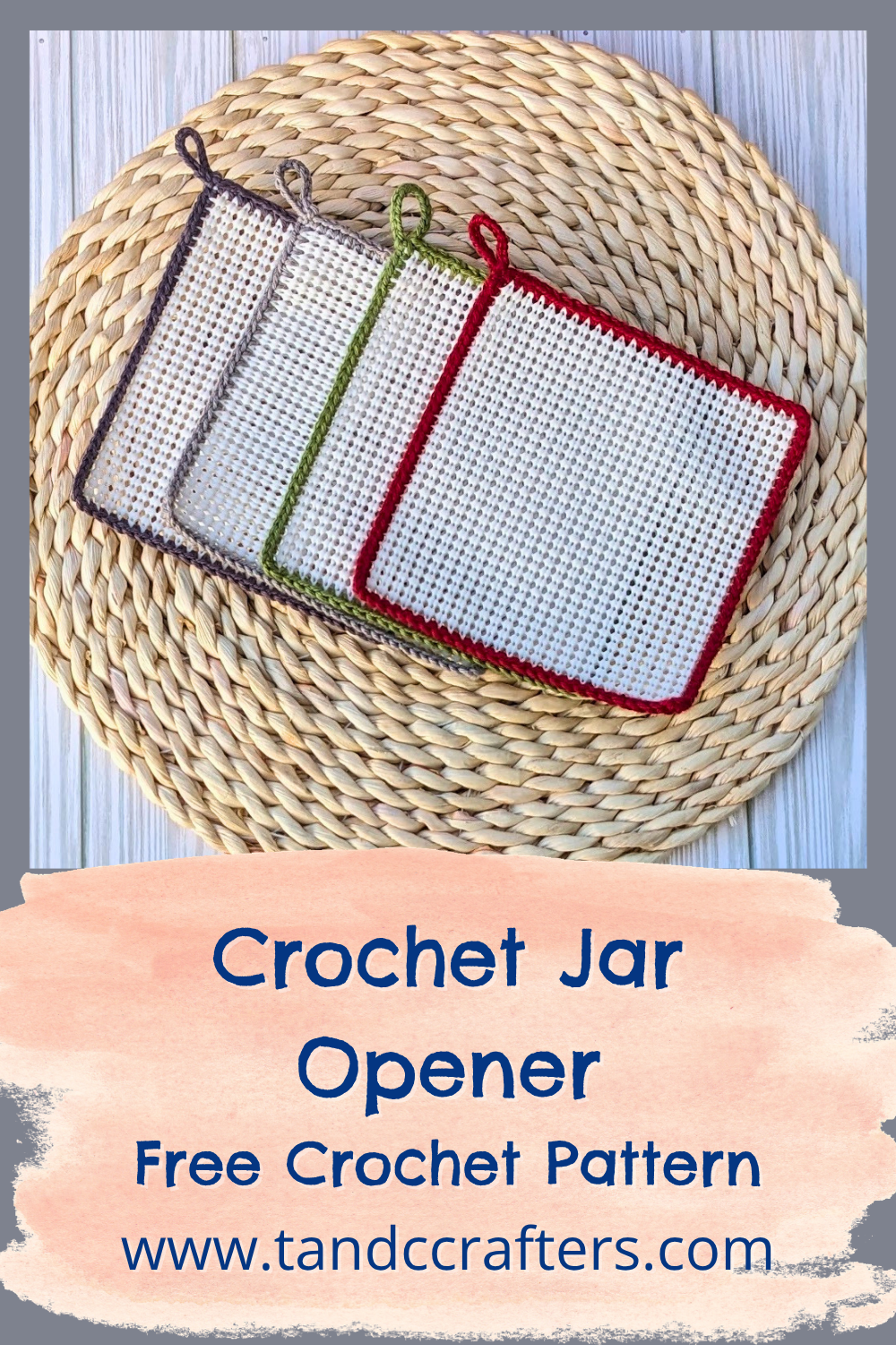 Free Crochet Jar Opener Pattern