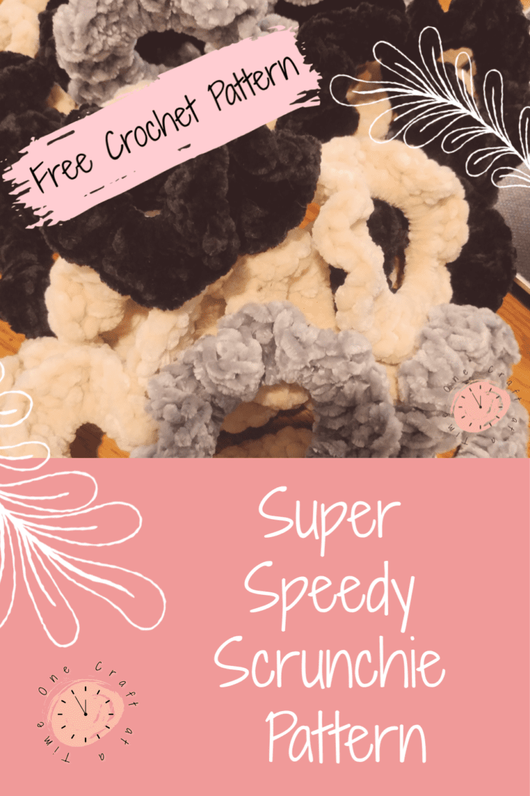 Super Speedy Scrunchie – Free Crochet Pattern