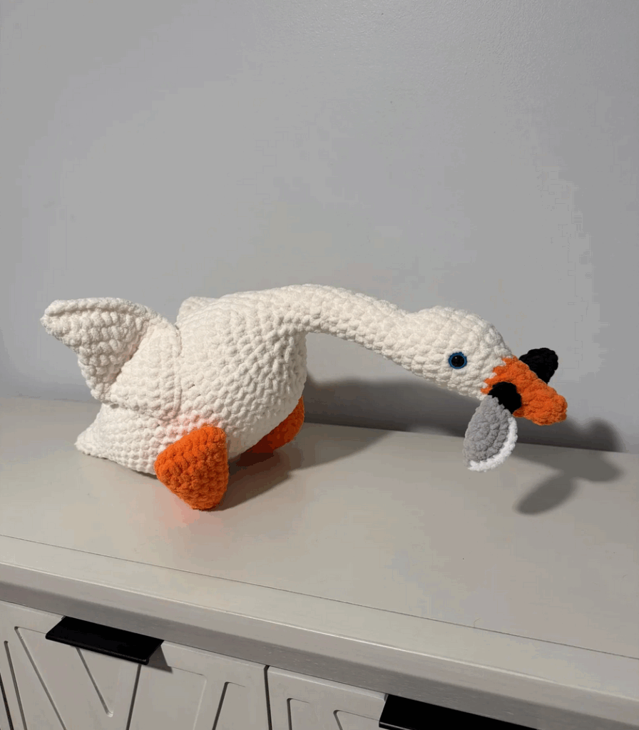Choose Violence Goose by Hands Crampin Crochet