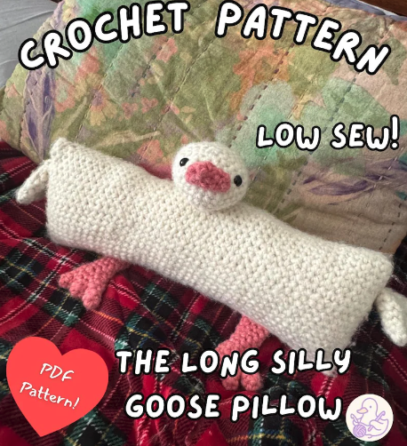 Long Silly Goose Pillow by Bubble Knot
