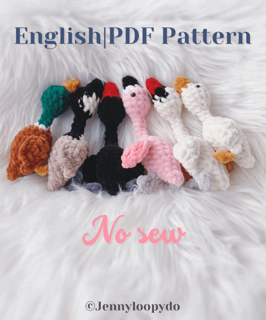 Mini Birdies Crochet Pattern by Jenny Loopy Do