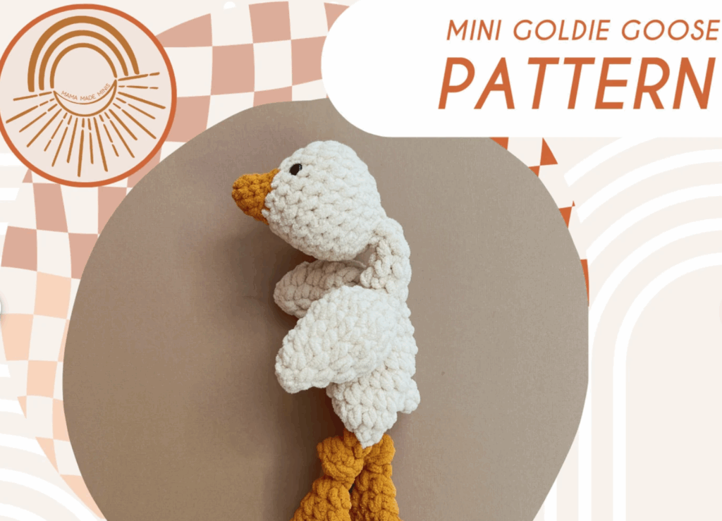 Mini Goldie Goose Crochet Pattern by Mama Made Minis