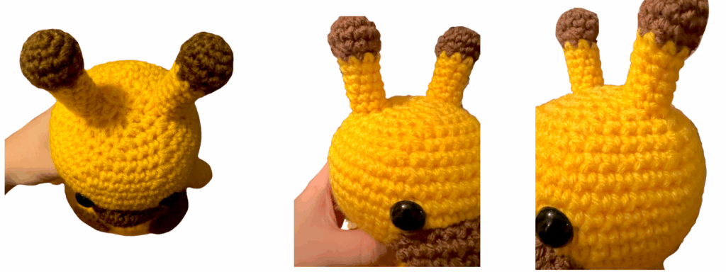 Belly Friend Giraffe Horn Placement